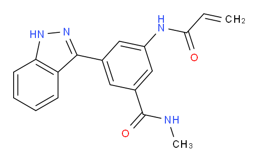 3-(1H-Indazol-3-yl)-N-methyl-5-[(1-oxo-2-propen-1-yl)amino]benzamide (ACI)