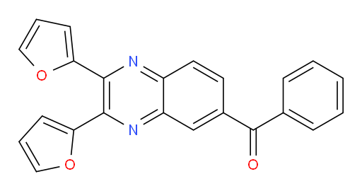 (2,3-Di-2-furanyl-6-quinoxalinyl)phenylmethanone (ACI)