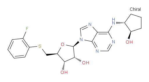 5′-S-(2-Fluorophenyl)-N-[(1R,2R)-2-hydroxycyclopentyl]-5′-thioadenosine (ACI)