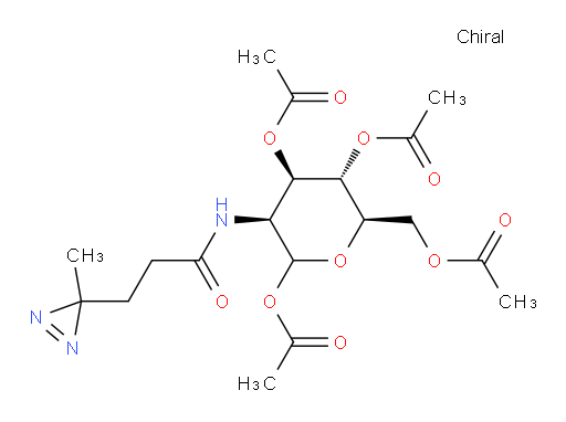 D-Mannopyranose, 2-deoxy-2-[[3-(3-methyl-3H-diazirin-3-yl)-1-oxopropyl]amino]-, 1,3,4,6-tetraacetate (ACI)