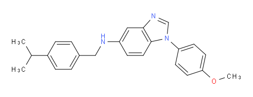 1-(4-Methoxyphenyl)-N-[[4-(1-methylethyl)phenyl]methyl]-1H-benzimidazol-5-amine (ACI)