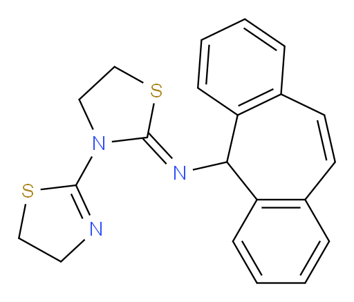 N-[3-(4,5-Dihydro-2-thiazolyl)-2-thiazolidinylidene]-5H-dibenzo[a,d]cyclohepten-5-amine (ACI)