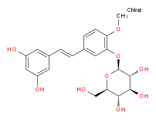5-[(1E)-2-(3,5-Dihydroxyphenyl)ethenyl]-2-methoxyphenyl β-D-glucopyranoside (ACI)