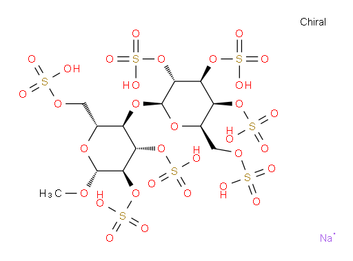 β-D-Glucopyranoside, methyl 4-O-(2,3,4,6-tetra-O-sulfo-β-D-galactopyranosyl)-, tris(hydrogen sulfate), heptasodium salt (9CI)