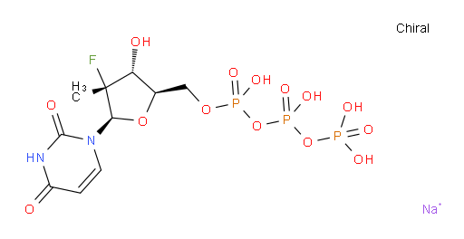 Uridine 5′-(tetrahydrogen triphosphate), 2′-deoxy-2′-fluoro-2′-methyl-, sodium salt (1:4), (2′R)- (ACI)