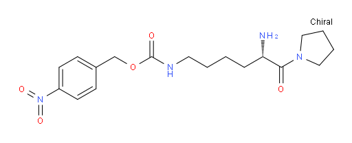 (4-Nitrophenyl)methyl N-[(5S)-5-amino-6-oxo-6-(1-pyrrolidinyl)hexyl]carbamate (ACI)