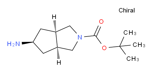1,1-Dimethylethyl (3aα,5β,6aα)-5-aminohexahydrocyclopenta[c]pyrrole-2(1H)-carboxylate (ACI)