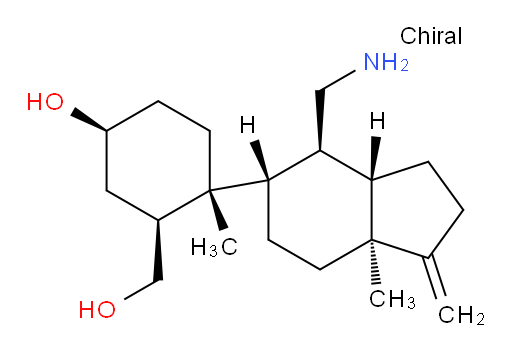 (1S,2R,5S)-2-[(3aS,4R,5S,7aS)-4-(Aminomethyl)octahydro-7a-methyl-1-methylene-1H-inden-5-yl]-5-hydroxy-2-methylcyclohexanemethanol (ACI)