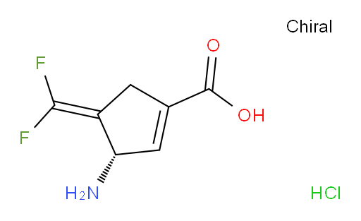1-Cyclopentene-1-carboxylic acid, 3-amino-4-(difluoromethylene)-, hydrochloride (1:1), (3S)- (ACI)