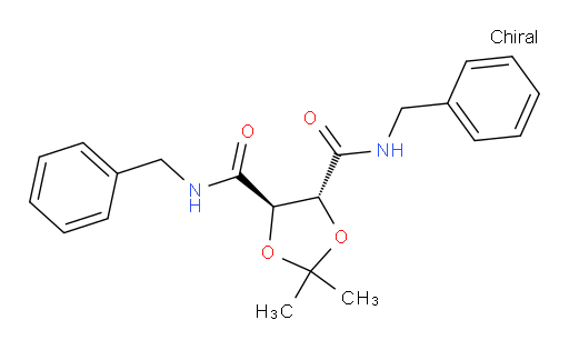 (4R,5R)-2,2-Dimethyl-N4,N5-bis(phenylmethyl)-1,3-dioxolane-4,5-dicarboxamide (ACI)