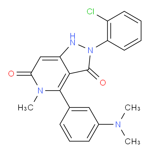 2-(2-Chlorophenyl)-4-[3-(dimethylamino)phenyl]-5-methyl-1H-pyrazolo[4,3-c]pyridine-3,6(2H,5H)-dione