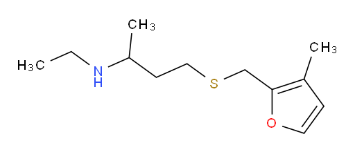 ethyl(4-{[(3-methylfuran-2-yl)methyl]sulfanyl}butan-2-yl)amine