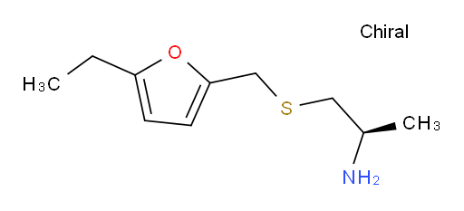 (2R)-1-{[(5-ethylfuran-2-yl)methyl]sulfanyl}propan-2-amine
