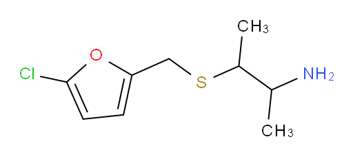 3-{[(5-chlorofuran-2-yl)methyl]sulfanyl}butan-2-amine