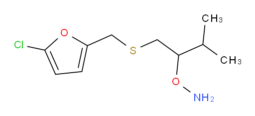 O-(1-{[(5-chlorofuran-2-yl)methyl]sulfanyl}-3-methylbutan-2-yl)hydroxylamine