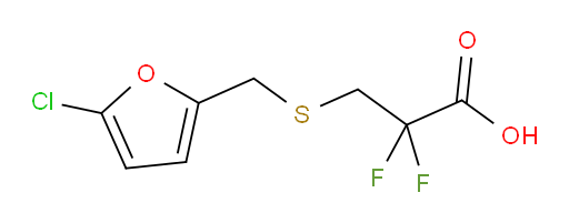 3-{[(5-chlorofuran-2-yl)methyl]sulfanyl}-2,2-difluoropropanoic acid
