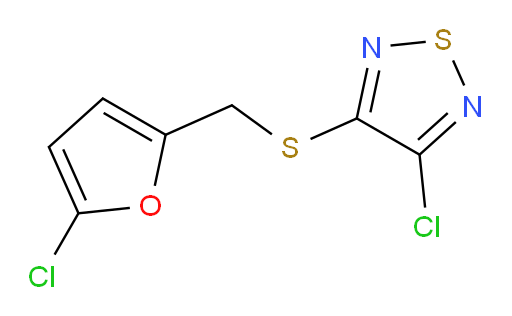 3-chloro-4-{[(5-chlorofuran-2-yl)methyl]sulfanyl}-1,2,5-thiadiazole