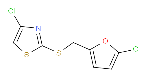 4-chloro-2-{[(5-chlorofuran-2-yl)methyl]sulfanyl}-1,3-thiazole