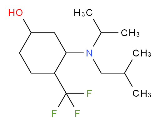 3-[(2-methylpropyl)(propan-2-yl)amino]-4-(trifluoromethyl)cyclohexan-1-ol