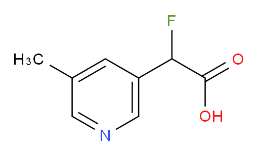2-fluoro-2-(5-methylpyridin-3-yl)acetic acid