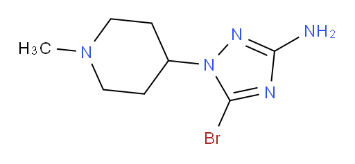 5-bromo-1-(1-methylpiperidin-4-yl)-1H-1,2,4-triazol-3-amine