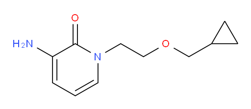 3-amino-1-[2-(cyclopropylmethoxy)ethyl]-1,2-dihydropyridin-2-one