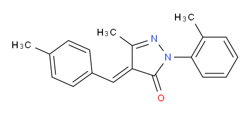 3-methyl-1-(2-methylphenyl)-4-[(4-methylphenyl)methylidene]-4,5-dihydro-1H-pyrazol-5-one