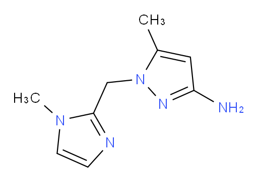 5-methyl-1-[(1-methyl-1H-imidazol-2-yl)methyl]-1H-pyrazol-3-amine