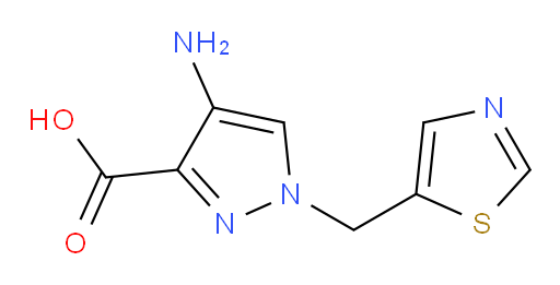 4-amino-1-[(1,3-thiazol-5-yl)methyl]-1H-pyrazole-3-carboxylic acid