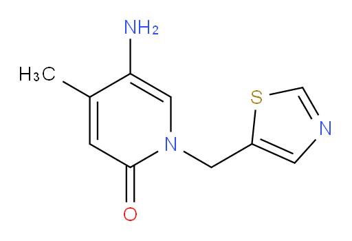 5-amino-4-methyl-1-[(1,3-thiazol-5-yl)methyl]-1,2-dihydropyridin-2-one