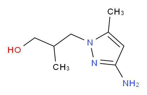 3-(3-amino-5-methyl-1H-pyrazol-1-yl)-2-methylpropan-1-ol