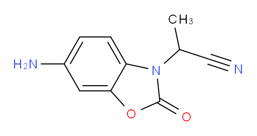 2-(6-amino-2-oxo-2,3-dihydro-1,3-benzoxazol-3-yl)propanenitrile
