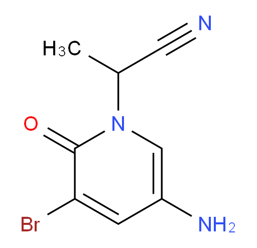 2-(5-amino-3-bromo-2-oxo-1,2-dihydropyridin-1-yl)propanenitrile