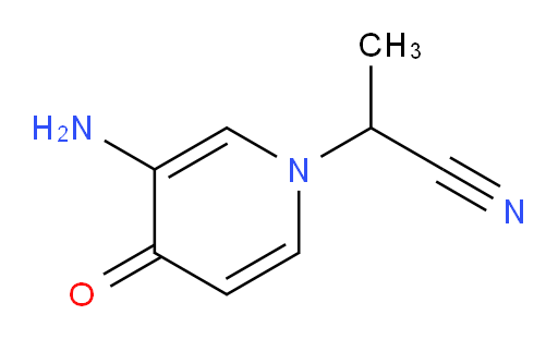 2-(3-amino-4-oxo-1,4-dihydropyridin-1-yl)propanenitrile