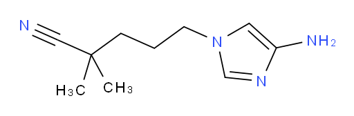 5-(4-amino-1H-imidazol-1-yl)-2,2-dimethylpentanenitrile