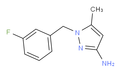 1-[(3-fluorophenyl)methyl]-5-methyl-1H-pyrazol-3-amine