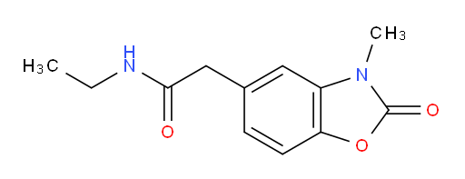 N-ethyl-2-(3-methyl-2-oxo-2,3-dihydro-1,3-benzoxazol-5-yl)acetamide