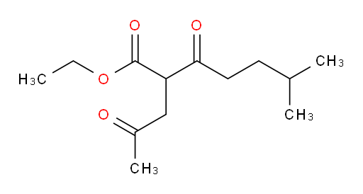ethyl 6-methyl-3-oxo-2-(2-oxopropyl)heptanoate