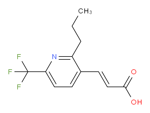 (2E)-3-[2-propyl-6-((trifluoromethyl))-pyridin-3-yl]-acrylic acid