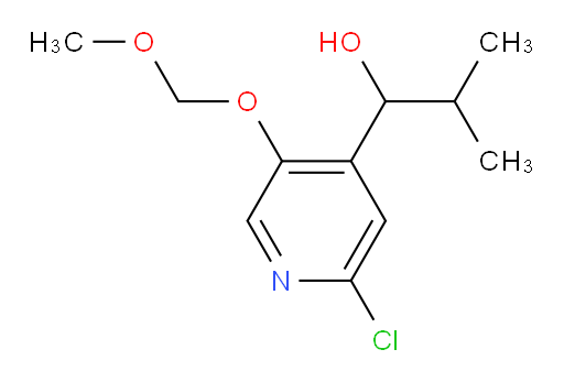 1-[2-chloro-5-(methoxymethoxy)pyridin-4-yl]-2-methylpropan-1-ol