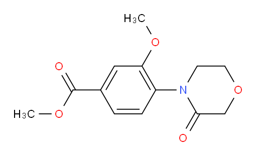 methyl 3-methoxy-4-(3-oxomorpholin-4-yl)benzoate