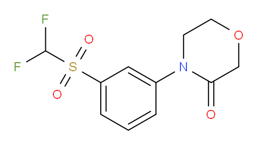 4-(3-difluoromethanesulfonylphenyl)morpholin-3-one