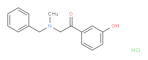 Ethanone, 1-(3-hydroxyphenyl)-2-[methyl(phenylmethyl)amino]-, hydrochloride (1:1)