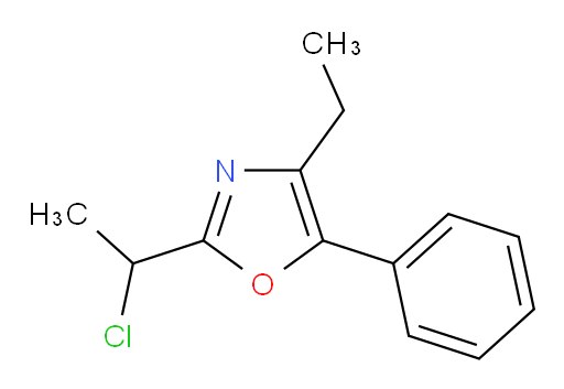2-(1-chloroethyl)-4-ethyl-5-phenyl-1,3-oxazole