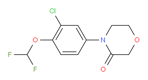 4-[3-chloro-4-(difluoromethoxy)phenyl]morpholin-3-one