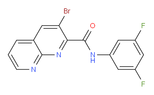 3-bromo-N-(3,5-difluorophenyl)-1,8-naphthyridine-2-carboxamide