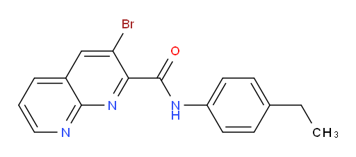 3-bromo-N-(4-ethylphenyl)-1,8-naphthyridine-2-carboxamide