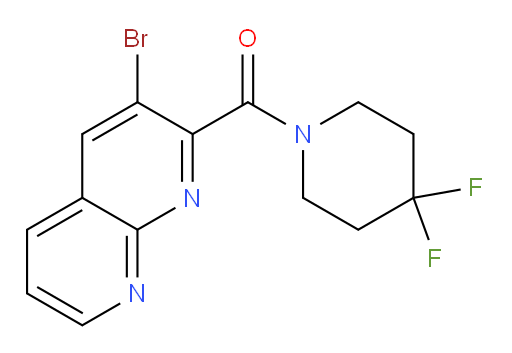 (3-bromo-1,8-naphthyridin-2-yl)(4,4-difluoropiperidin-1-yl)methanone