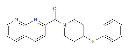 (1,8-naphthyridin-2-yl)(4-(phenylthio)piperidin-1-yl)methanone