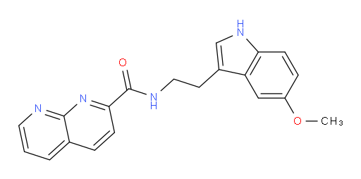 N-(2-(5-methoxy-1H-indol-3-yl)ethyl)-1,8-naphthyridine-2-carboxamide